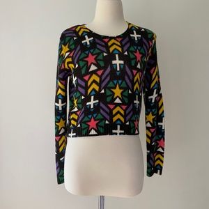 H&M DIVIDED Retro colorful sweater *RARE*